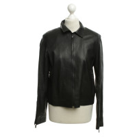 Costume National Leather Jacket in Black