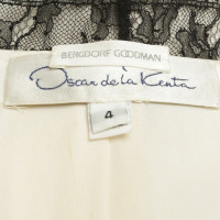 Oscar De La Renta Bouclé blazer in cream white