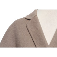 Max Mara Jacket/Coat Wool in Taupe