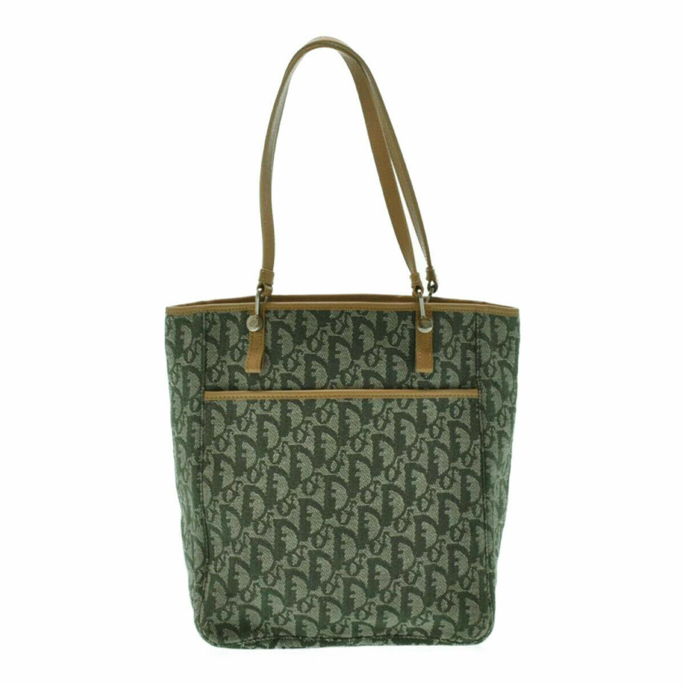 Christian Dior Tote bag Canvas in Groen