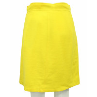 Gianni Versace Skirt Wool in Yellow