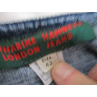 Katharine Hamnett London Skirt Jeans fabric in Blue