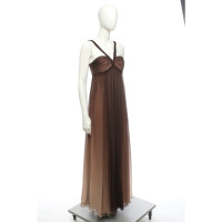 Max Azria Kleid aus Seide in Braun