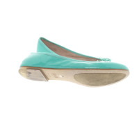 Bloch Slippers/Ballerinas Patent leather in Turquoise