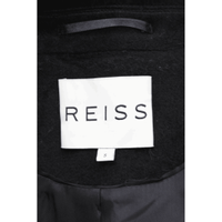 Reiss Jacke/Mantel aus Wolle in Schwarz