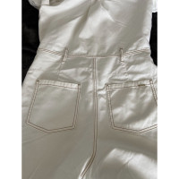 Massimo Dutti Jumpsuit Jeans fabric in White