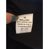 Malloni Jacke/Mantel aus Wolle in Schwarz