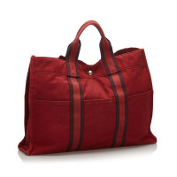 Hermès Fourre Tout Bag Canvas in Rood