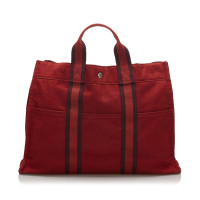 Hermès Fourre Tout Bag Canvas in Rood