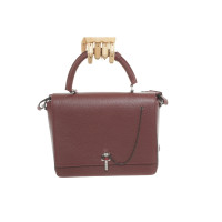 Carven Handtasche aus Leder in Bordeaux