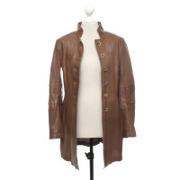 Habsburg Jacket/Coat Leather in Brown