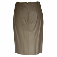 Moschino Cheap And Chic Skirt Leather in Beige