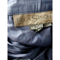 Ella Singh Jupe en Soie en Bleu