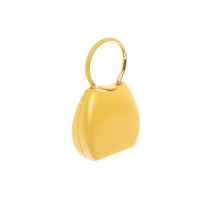 Charles Jourdan Handbag Leather in Yellow