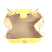 Charles Jourdan Handbag Leather in Yellow