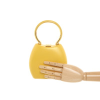 Charles Jourdan Handbag Leather in Yellow