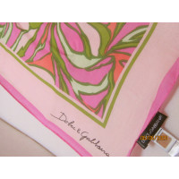 Dolce & Gabbana Schal/Tuch aus Baumwolle in Rosa / Pink