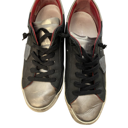 Philippe Model Chaussures de sport en Cuir en Noir