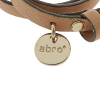 Abro Armreif/Armband aus Leder in Braun