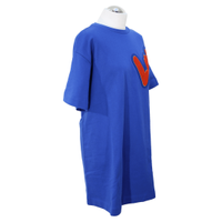 Moschino Love Robe en Coton en Bleu