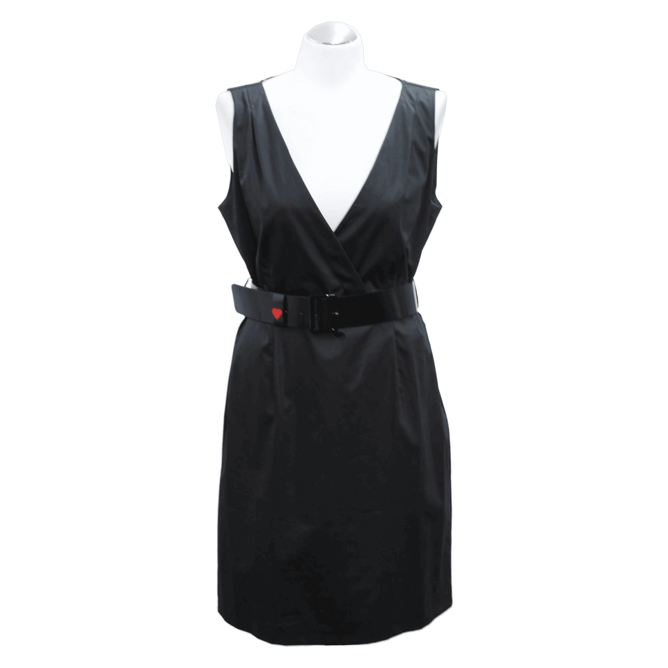 Love Moschino Kleid aus Baumwolle in Schwarz