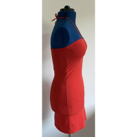 Emporio Armani Kleid aus Baumwolle in Rot