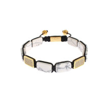Nialaya Bracelet/Wristband Silver in White