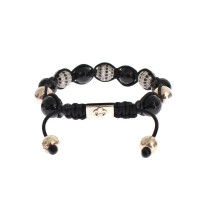 Nialaya Bracelet/Wristband Silver in Black