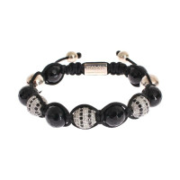 Nialaya Bracelet/Wristband Silver in Black