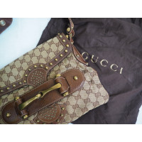 Gucci Umhängetasche aus Canvas in Braun