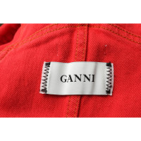 Ganni Combinaison en Coton en Rouge