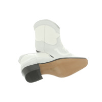 Ganni Ankle boots Leather in Cream