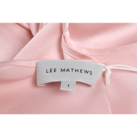 Lee Mathews Dress Silk in Pink