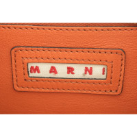 Marni Umhängetasche aus Leder in Orange