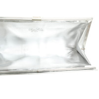 Roger Vivier Clutch Bag Patent leather in Silvery