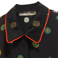Kenzo X H&M Black silk blouse with print