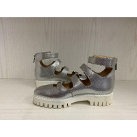 Alberto Guardiani Sandals Leather in Silvery