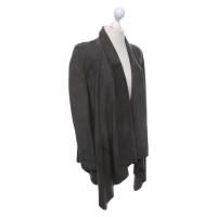 Drykorn Jacket/Coat Suede in Grey