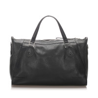Delvaux Travel bag Leather in Black