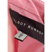 Talbot Runhof Robe en Laine en Rose/pink