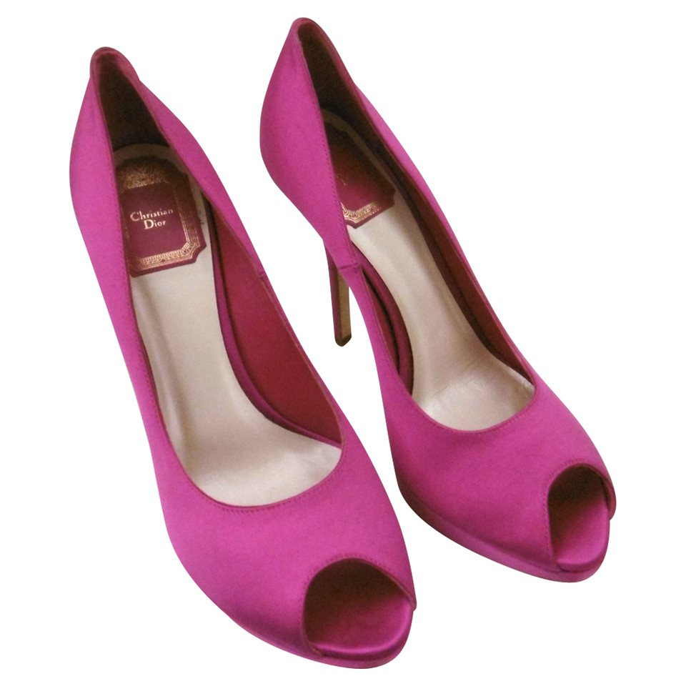 Christian Dior Pumps/Peeptoes Silk in Pink