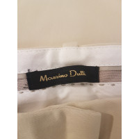 Massimo Dutti Trousers Cotton in Cream