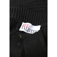 Red (V) Knitwear Cotton in Black