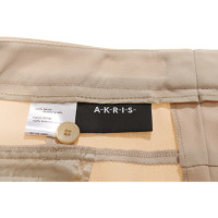 Akris Trousers Silk in Beige