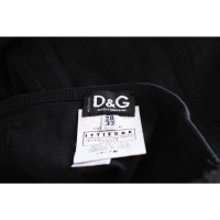 D&G Robe en Coton en Noir