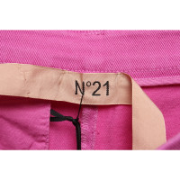 No. 21 Jeans aus Baumwolle in Fuchsia