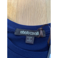 Roberto Cavalli Oberteil aus Baumwolle in Blau
