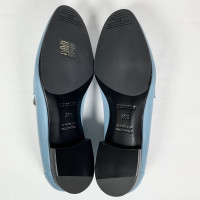 Hermès Slippers/Ballerinas Leather in Turquoise