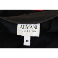 Armani Collezioni Jacke/Mantel aus Baumwolle in Schwarz