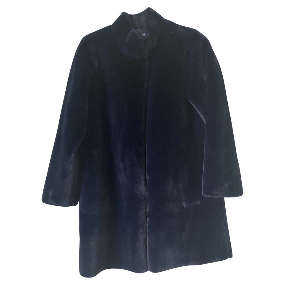 Velvet Jacke/Mantel in Blau